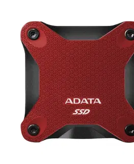 Pevné disky A-Data SSD SD600Q, 480GB, USB 3.2 - rýchlosť 440/430 MB/s (ASD600Q-480GU31-CRD), Red
