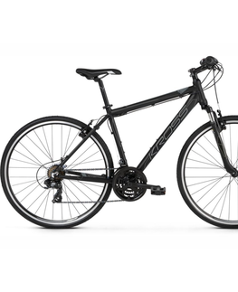 Bicykle Pánsky crossový bicykel Kross Evado 1.0 28" - model 2023 čierna/grafitová - M (19", 168-180 cm)