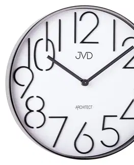 Hodiny Designové kovové hodiny JVD -Architect- HC06.2, 30cm