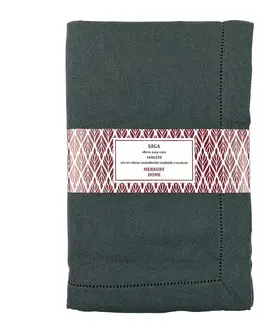 Bytový textil Obrus SAGA antracit 160x220 easy care