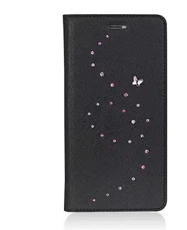 Puzdrá na mobilné telefóny Swarovski puzdro Papillon Primo Flip Case pre iPhone 6 Plus/6s Plus - Pink Mix IP6-L-PRI-PP-PKM