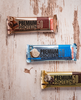 Proteíny Proteínová tyčinka Nutrend Premium Protein 50% Bar 50g čokoláda