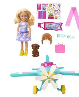 Hračky bábiky MATTEL - Barbie Chelsea A Lietadlo