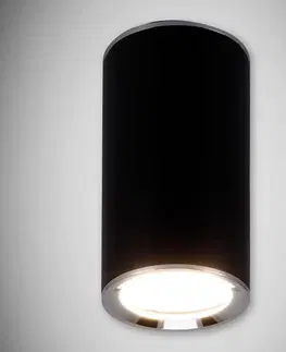 Moderné lampy do obývačky Nástenná lampa Megan Dwl GU10 čierna 03658 K1