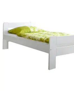 Jednolôžkové postele Lakovaná Posteľ Z Masívu Bert - 100x200cm