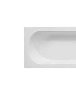 Vane HOPA - Obdĺžniková vaňa INTRICA SLIM - Nožičky k vani - Bez nožičiek, Rozmer vane - 160 × 75 cm VANINTRICA160SL