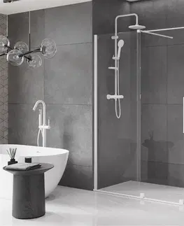 Sprchovacie kúty MEXEN/S - Velár sprchovací kút 160 x 90, transparent, biela 871-160-090-01-20