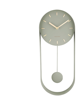 Hodiny Dizajnové kyvadlové nástenné hodiny 5822DG Karlsson Charm, 50 cm