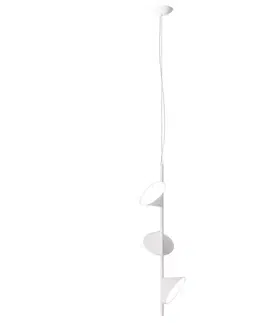 Závesné svietidlá Axo Light Závesné svietidlo Axolight Orchid LED, trojsvetelné biele
