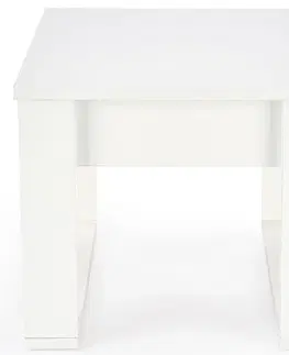 Konferenčné stolíky s úložným priestorom Konferenčný stolík Nea štvorcový so zásuvkami biela 60