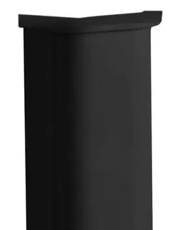 Kúpeľňa KERASAN - WALDORF univerzálny keramický stĺp k umývadlam 60,80cm, čierna mat 417031