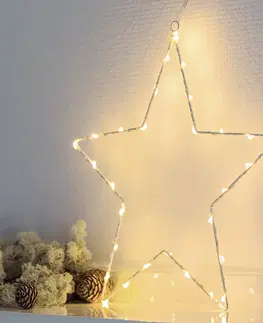 Vianočné osvetlenie Sirius Vianočná deko LED hviezda Liva Star biela 30 cm