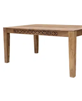 Jedálenské stoly Jedálenský stôl Mira 140x90 indický masív palisander