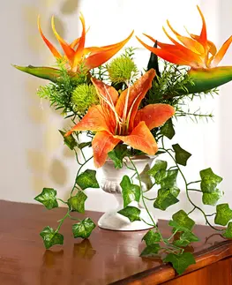 Drobné dekorácie a doplnky Strelícia v kvetinovej čaši