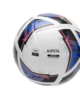 futbal Futbalová lopta Match Ball Hybride 2 veľkosť 5 biela