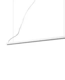 Závesné svietidlá Ideallux Ideal Lux V-Line závesné LED svietidlo biela