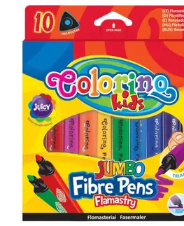Hračky PATIO - Colorino fixky Jumbo TRIO 10 farieb