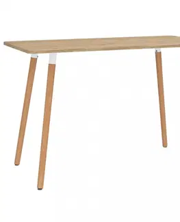 Jedálenské stoly Jedálenský stôl 120x60cm Dekorhome Prírodná