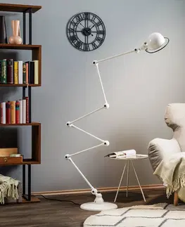 Stojacie lampy Jieldé Jieldé Loft D9406 stojaca lampa 6x40 cm, biela