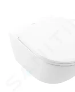Záchody VILLEROY & BOCH - Subway 3.0 Závesné WC s doskou SoftClosing, TwistFlush, CeramicPlus, alpská biela 4670T9R1