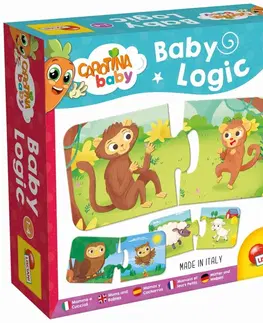 Hračky spoločenské hry pre deti LISCIANIGIOCH - Carotina Baby Logic - Mamička A Mláďa