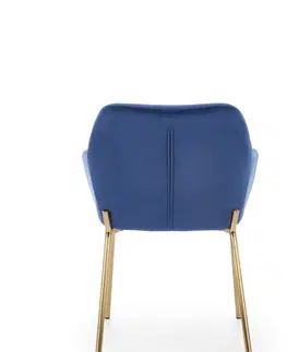 Jedálenské stoličky a kreslá Jedálenské kreslo K306 Halmar Modrá