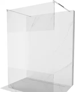 Sprchové dvere MEXEN/S - Kioto Sprchová zástena WALK-IN voľne stojaca 140 x 200, transparent/dekor 8 mm, chróm 800-140-002-01-35