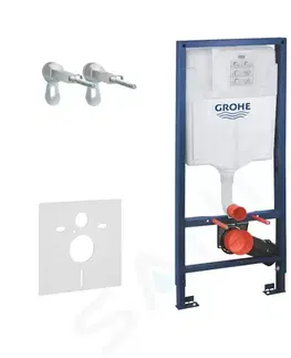 Kúpeľňa GROHE - Rapid SL Súprava predstenovej inštalácie, sprchovacej toalety a sedadla Tece, tlačidla Skate Cosmo, Rimless, SoftClose, chróm 38528SET-KT