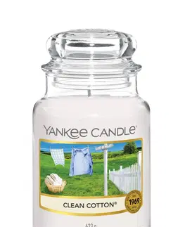 Vonné sviečky a svietniky Vonná sviečka Yankee Candle veľká Clean cotton