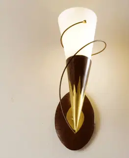 Nástenné svietidlá pochodne Holländer 1-plameňové nástenné svietidlo Torcia Spirale