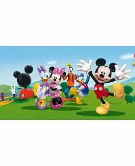 Tapety Detská fototapeta Mickey Mouse a kamaráti, 202 x 90 cm