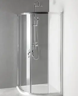 Sprchové dvere SAPHO -  štvrťkruhová sprchová zástena 900x900x1900, číre sklo AG4290
