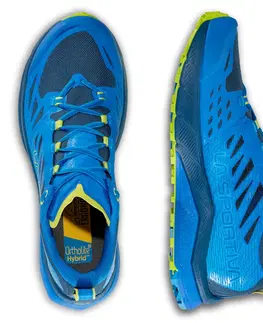 Pánske tenisky Pánske trailové topánky La Sportiva Jackal II Electric Blue/Lime Punch - 46