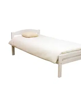 Drevené postele Posteľ buková Lux 200x90 white