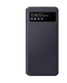 Puzdrá na mobilné telefóny Knižkové puzdro Smart S-View pre Samsung Galaxy A42 - A426B, čierna EF-EA426PBEGEE