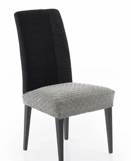 Stoličky Poťah elastický na sedák stoličky, MARTIN, svetlosivá, komplet 2 ks,