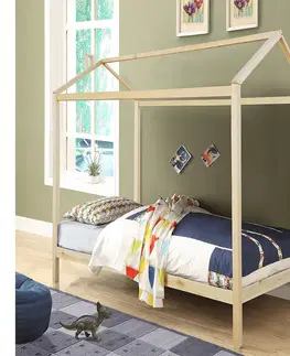 Postele Montessori posteľ, borovicové drevo, prírodná, ATIMAD