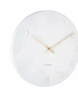 Hodiny Karlsson 5788WH dizajnové nástenné hodiny, pr. 30 cm