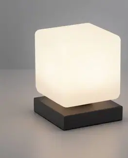 Stolové lampy Paul Neuhaus Stolová LED lampa Dadoa, stmievateľná, antracit