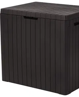 Úložné boxy Keter Záhradný úložný box City hnedá, 113 l, 55 x 58 x 44 cm