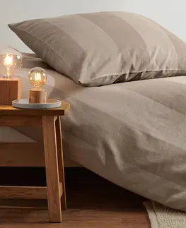 Bedding Prémiová posteľná bielizeň z jemného flanelu, béžová, štandardná veľkosť