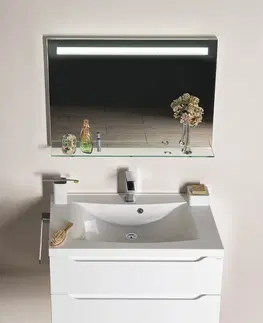 Kúpeľňa SAPHO - Kúpeľňový set WAVE 80, biela KSET-047