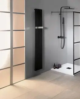 Sprchové dvere GELCO - CURE BLACK sprchová zástena 900 číre sklo CB90