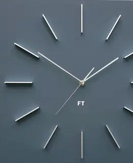 Hodiny Dizajnové nástenné hodiny Future Time FT1010GY Square grey 40cm
