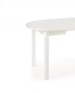 Jedálenské stoly Rozkladací jedálenský stôl RINGO Halmar Biela