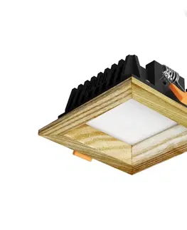Svietidlá APLED APLED - LED Podhľadové SQUARE WOODLINE LED/3W/230V 3000K 9x9 cm jaseň masív 