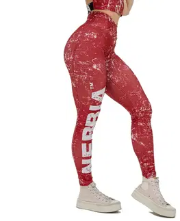 Dámske klasické nohavice Legíny na cvičenie Nebbia ROUGH GIRL 616 Red - M