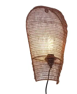 Nastenne lampy Orientálne nástenné svietidlo bronz 45 cm - Nidum