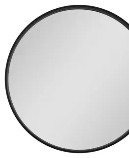 Kúpeľňa HOPA - Zrkadlo bez osvetlenia REISA BLACK - Priemer - 70 cm OLNZREI70B