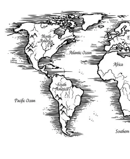 Tapety mapy Tapeta mapa sveta v nádhernom prevedení